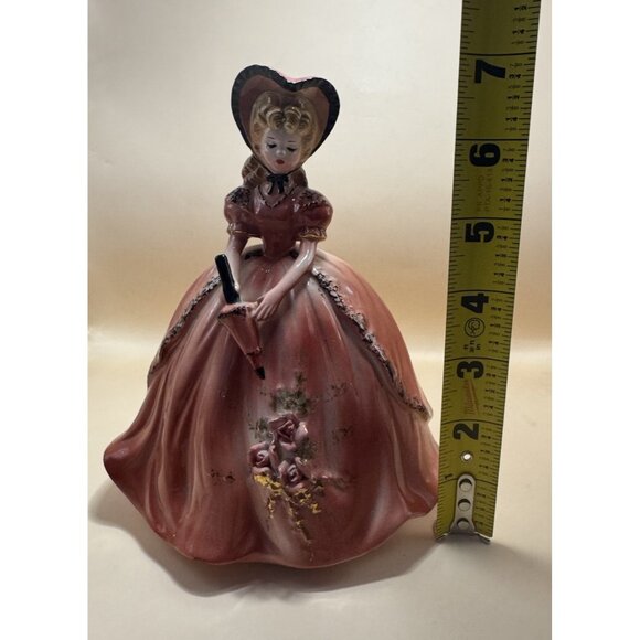 RARE Josef Originals Southern Belle Series Amber 7” Holding Umbrella/Parasol - Picture 12 of 14